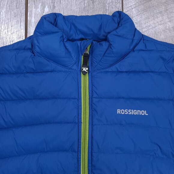 Rossignol Jacket Womens Medium Blue Duck Down Quilted Puffer Insulated - Picture 5 of 8